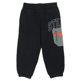 Stella Mccartney Black Tracksuit Bottoms With Logo Applique