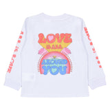 Stella Mccartney White T Shirt With Heart Print