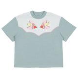 Stella Mccartney Yoke Print Two Tone T Shirt