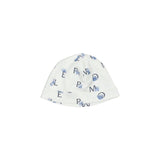 Moncler White & Blue Teddy Bear Logo Print Footie Set