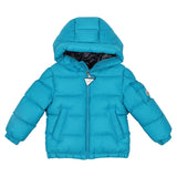 Moncler Blue Hooded Down Jacket
