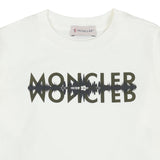Moncler White Logo Motif T-Shirt