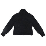 Moncler Black Padded Metallic Zip-Up Cardigan