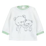 iDO White & Green bear graphic Tracksuit