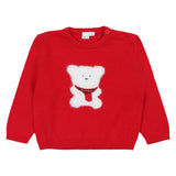 iDO Red Sweater with white polar bear applique