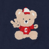 iDO Navy teddy bear graphic Jumper