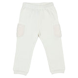 iDO White Tracksuit With teddy-textured