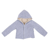 iDO Blue & Beige reversible hooded Jacket