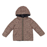 iDO Black Reversible Jacket With leopard print