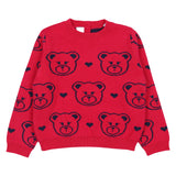 iDO Red jumper with bears