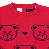 iDO Red jumper with bears