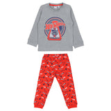 iDO Grey & Red Nightsuit Set With Hot Wheels print