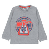 iDO Grey & Red Nightsuit Set With Hot Wheels print