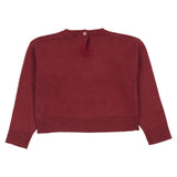 iDO Maroon Red Sweater with Heart Motifs