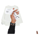 iDO White T-shirt Teddy Bear Print With rhinestone embellishments