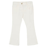 iDO White Corduroy Flared Pants