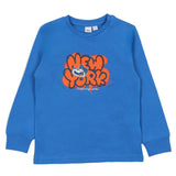 iDO Blue graffiti graphic Print T-Shirt