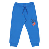 iDO Blue graffiti graphic Print Joggers