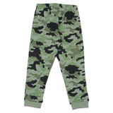 iDO Green Tracksuit Set with dinosaur print