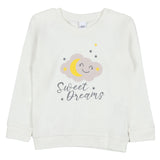 iDO White Nightsuit Set With "Sweet dreams" Print