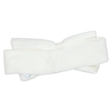 iDO White Headband in velour with bow