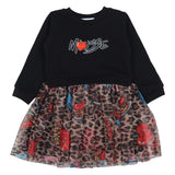 Mousse Black Leopard Fun Dress