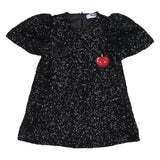 Mousse Black Sequin Apple Dress