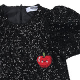 Mousse Black Sequin Apple Dress