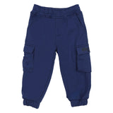 Mousse Navy Sporty Cargo Pants