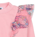 Mousse Pink Ruffle Fantasy Sweatshirt