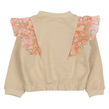 Mousse Beige Teddy Ruffle Dream Sweatshirt