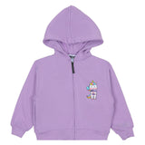 Mousse Lilac Unicorn Charm Zip Hoodie