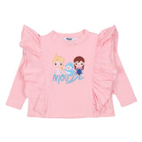 Mousse Pink Frozen Fantasy Ruffle T-Shirt
