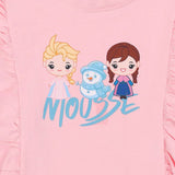Mousse Pink Frozen Fantasy Ruffle T-Shirt