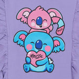 Mousse Lilac Koala Hug Ruffle T-Shirt
