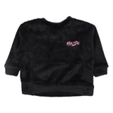 Mousse Black Faux Fur Fun Sweatshirt