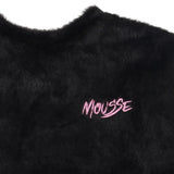Mousse Black Faux Fur Fun Sweatshirt