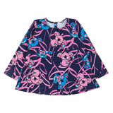 Mousse Navy Blue Koala Print Tunic Dress