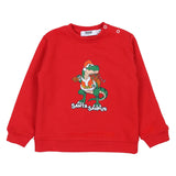 Mousse Red Santa Saurus Sweatshirt