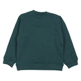 Mousse Green Santa Print Sweatshirt
