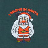 Mousse Green Santa Print Sweatshirt