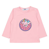Mousse Pink Donut Print Full Sleeve T-Shirt
