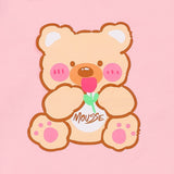 Mousse Pink Bear Print Full Sleeve T-Shirt