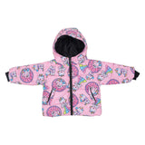 Mousse Pink Unicorn Donut Puffer Jacket