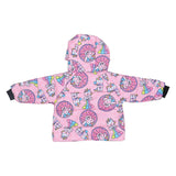 Mousse Pink Unicorn Donut Puffer Jacket