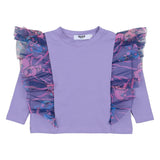 Mousse Lavender Ruffle Sleeve T-Shirt