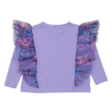 Mousse Lavender Ruffle Sleeve T-Shirt