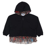 Mousse Black Tulle Hem Hoodie