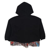 Mousse Black Tulle Hem Hoodie