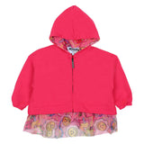 Mousse Pink Smiley Tulle Hoodie